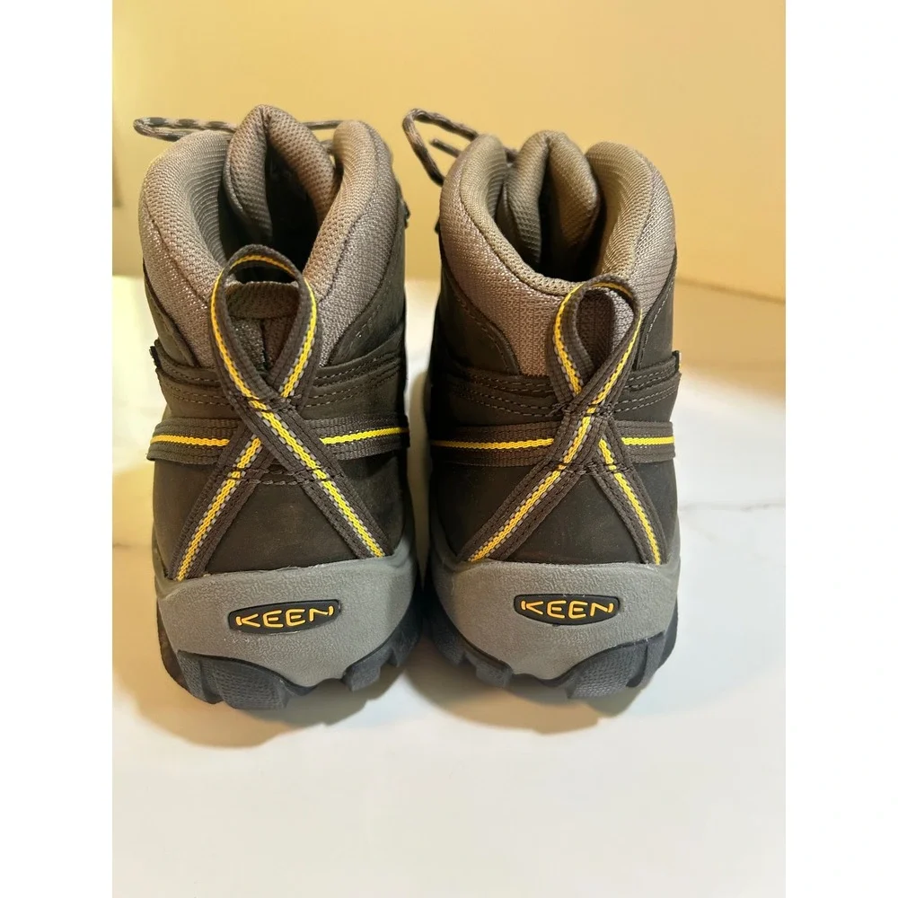Keen Targhee II Mid Waterproof Hiking Boots Mens 13 Brown Yellow 1002375